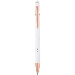 Nanna ballpoint pen with rose gold finish (blue ink) - Reklamnepredmety