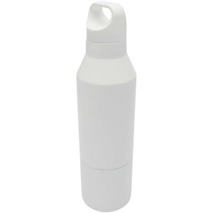 Odessy 600 ml RCS certified recycled stainless steel insulated bottle with 300 ml cup - Reklamnepredmety