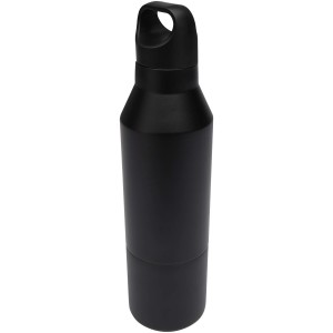 Odessy 600 ml RCS certified recycled stainless steel insulated bottle with 300 ml cup - Reklamnepredmety