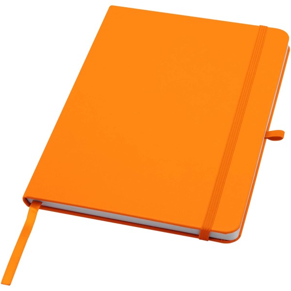 Teak A5 recycled hard cover notebook with lined pages
