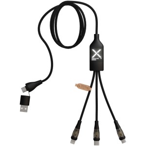 SCX.design C50 5-in-1 fast charging 100W/5A cable with digital display - Reklamnepredmety
