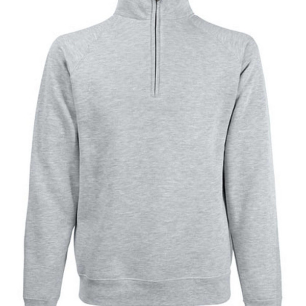 F382 Premium Zip Neck Raglan Sweat