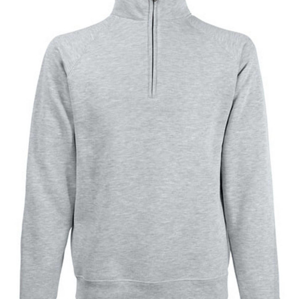 F382N Classic Zip Neck Sweat