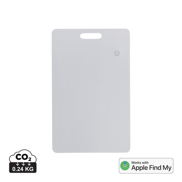 Findit ultra-thin charge locator card made from RCS plastic