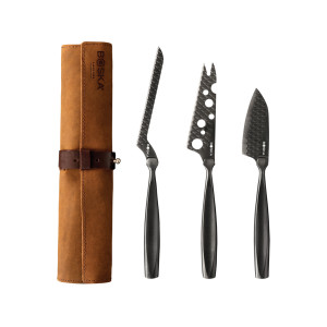 BOSKA Cheese Knife Set Monaco+ Black - Reklamnepredmety