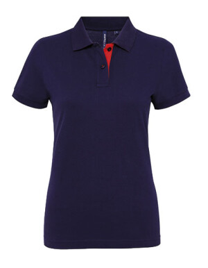 Women´s Classic Fit Contrast Polo - Reklamnepredmety