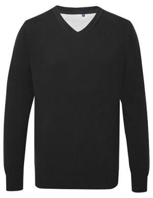 Men´s Cotton Blend V Neck Sweater - Reklamnepredmety