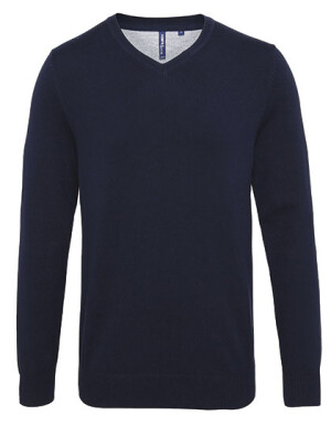 Men´s Cotton Blend V Neck Sweater - Reklamnepredmety