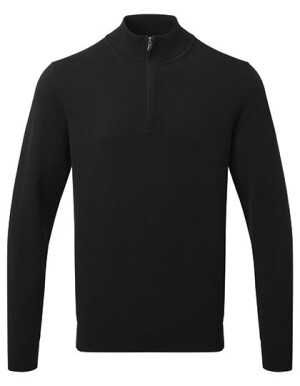 Men´s Cotton Blend 1/4 Zip Sweater - Reklamnepredmety