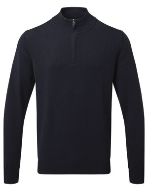 Men´s Cotton Blend 1/4 Zip Sweater - Reklamnepredmety