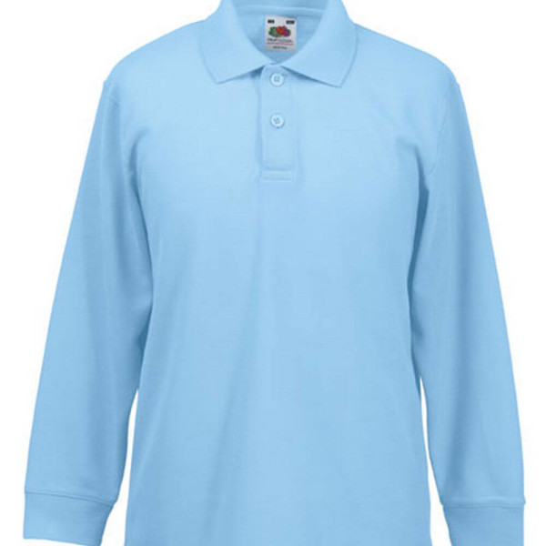 F504K Long Sleeve 65/35 Polo Kids