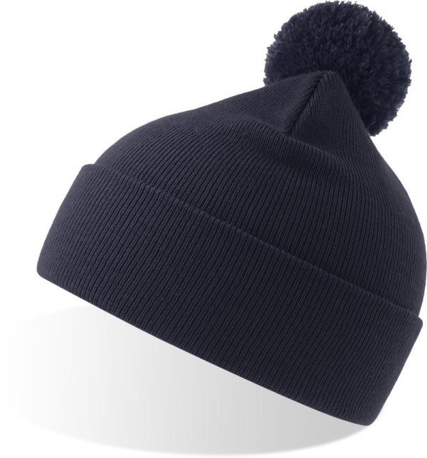 Knitted Hat with Pompon Wind-S Pompom