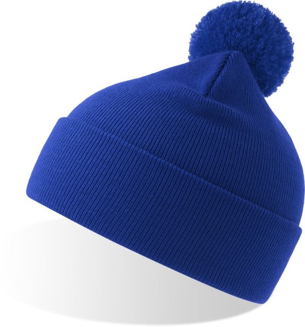 Knitted Hat with Pompon Wind-S Pompom