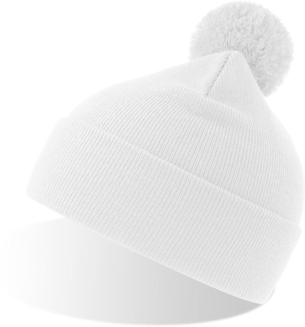 Knitted Hat with Pompon Wind-S Pompom