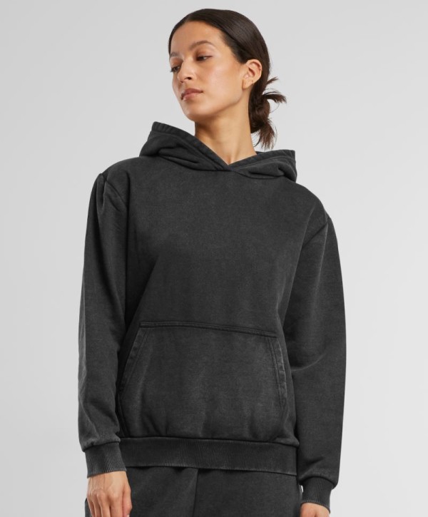 Heavy Ladies' Hooded Sweater "Stonewash" BY 298