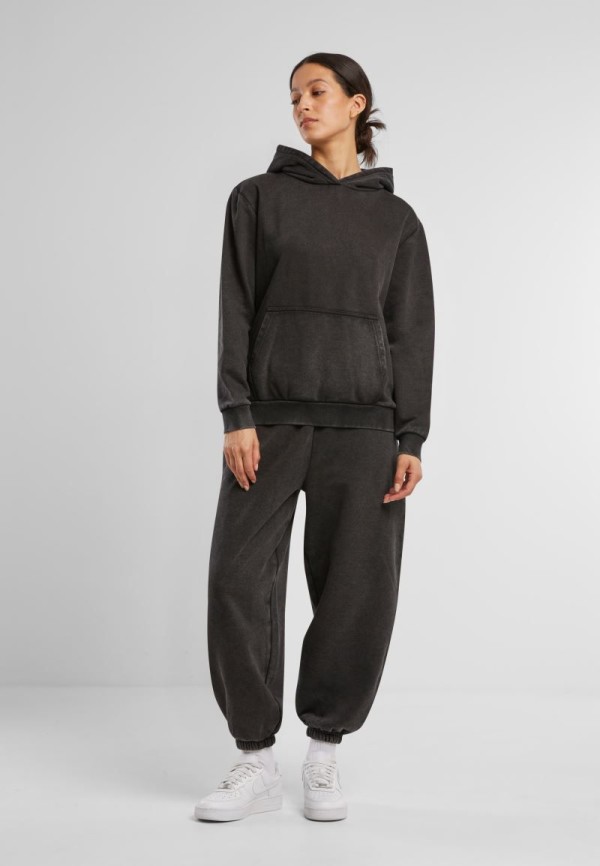 Heavy Ladies' Hooded Sweater "Stonewash" BY 298