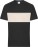 Organic T-Shirt "Colour-Block" Daiber | 8049 - ps-028049-daiber-8049-black-sandstone-front-549e64a1-9ab0-4dca-b99f-211b2995640a-web - variant