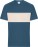 Organic T-Shirt "Colour-Block" Daiber | 8049 - ps-028049-daiber-8049-dusty-blue-sandstone-front-358b59e5-3fc2-4f1c-a738-c11dd5f6f707-web - variant