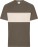 Organic T-Shirt "Colour-Block" Daiber | 8049 - ps-028049-daiber-8049-muddy-brown-sandstone-front-482d5d36-5738-41af-a66c-bea0962c0f93-web - variant