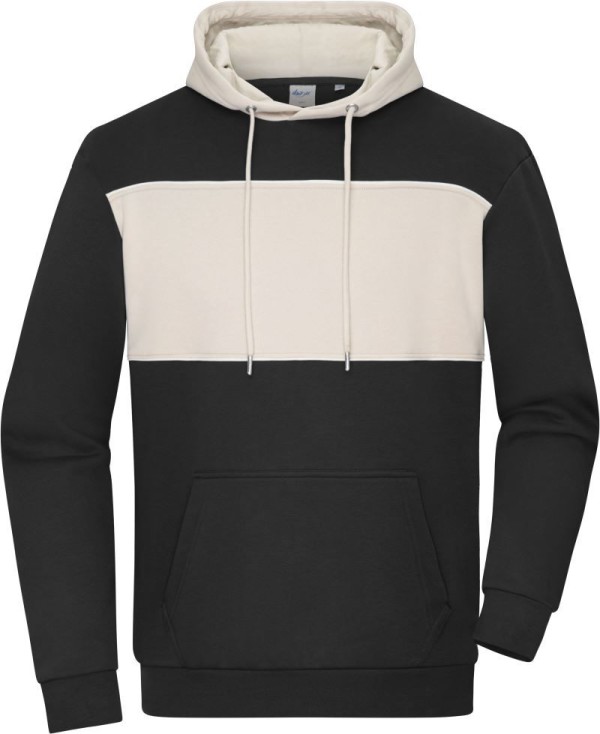 Organic Hooded Sweater "Colour-Block" Daiber | 8051