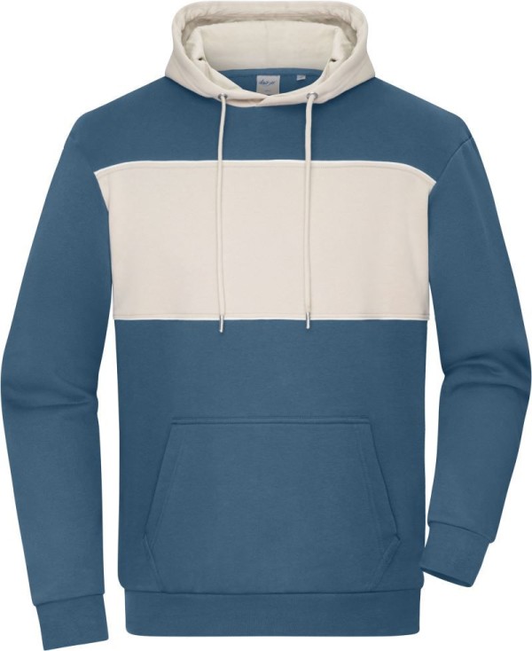 Organic Hooded Sweater "Colour-Block" Daiber | 8051