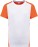 Men's Contrast Sports Shirt ProAct PA 4014 - ps-204014-kariban-proact-pa-4014-white-fluorescent-orange-front-web - variant