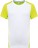 Men's Contrast Sports Shirt ProAct PA 4014 - ps-204014-kariban-proact-pa-4014-white-fluorescent-yellow-front-web - variant