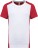 Men's Contrast Sports Shirt ProAct PA 4014 - ps-204014-kariban-proact-pa-4014-white-red-front-web - variant