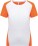 Ladies' Contrast Sports Shirt ProAct | PA 4015 - ps-204015-kariban-proact-pa-4015-white-fluorescent-orange-front-web - variant