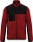 Men's Workwear Knitted Fleece Jacket WK 9108 - ps-209108-kariban-wk-wk-9108-red-melange-black-front-web - variant