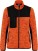 Ladies' Workwear Knitted Fleece Jacket WK 9109 - ps-209109-kariban-wk-wk-9109-fluorescent-orange-melange-black-front-web - variant