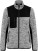 Ladies' Workwear Knitted Fleece Jacket WK 9109 - ps-209109-kariban-wk-wk-9109-light-grey-melange-black-front-web - variant