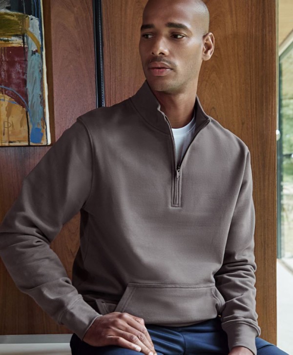 Piqué Sweater with 1/4 Zip KK 339
