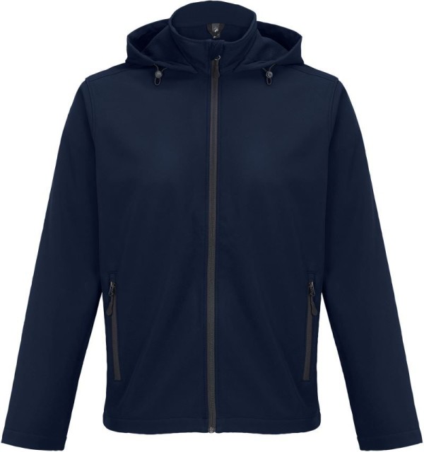 Men's 2-Layer Hooded Softshell Jacket Race Hooded Men