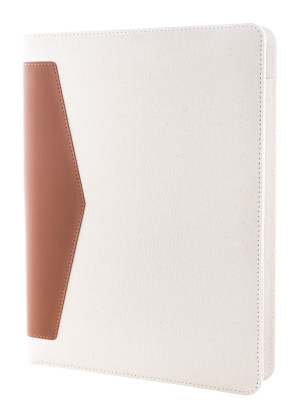 Carbasa A4 recycled canvas document folder - Reklamnepredmety