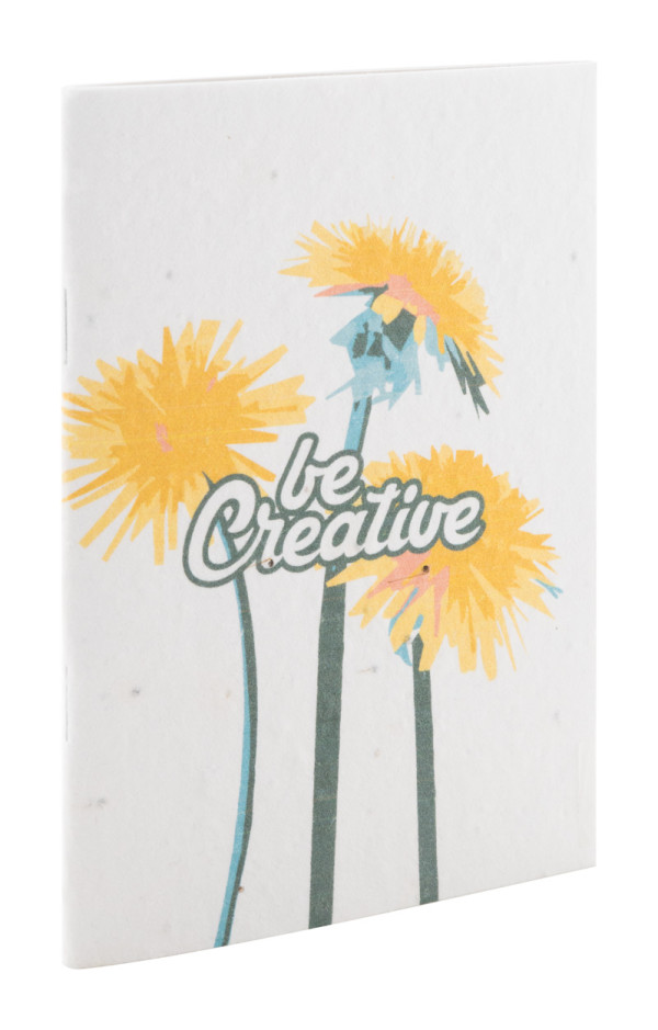 CreaNote Plus A6 Seed notebook made of custom seed paper