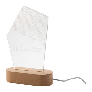 Woodify LED light trophy - Reklamnepredmety