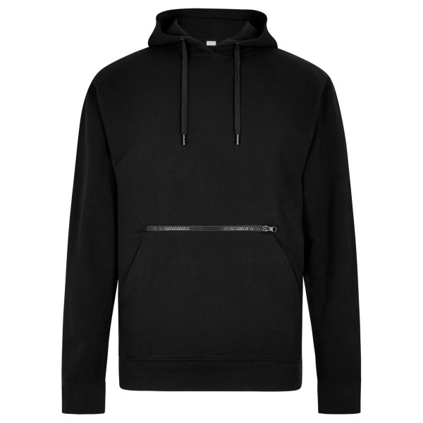 Pique Hoodie with Zipped Pocket