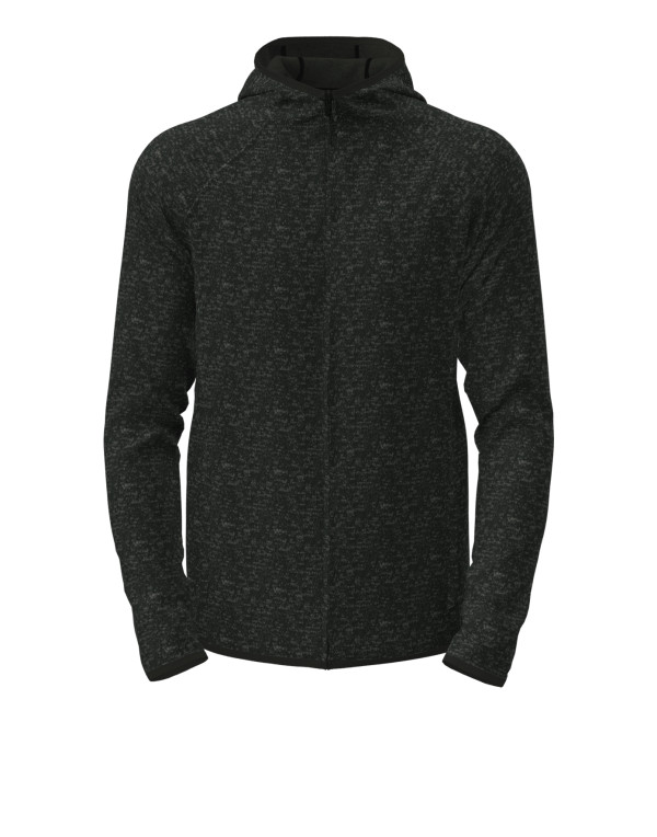 Lux Hooded Knit Fleece Jacket for men