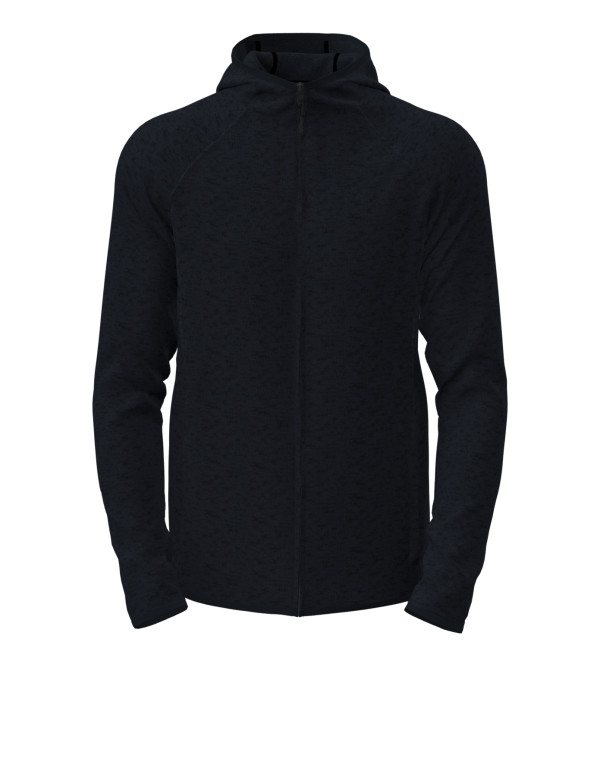 Lux Hooded Knit Fleece Jacket for men