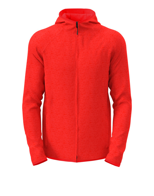Lux Hooded Knit Fleece Jacket for men