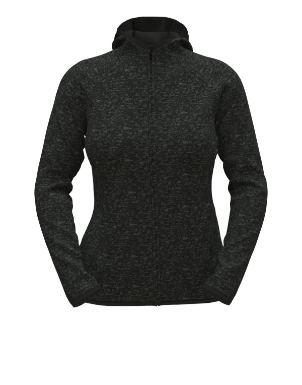 Lux Hooded Knit Fleece Jacket for women