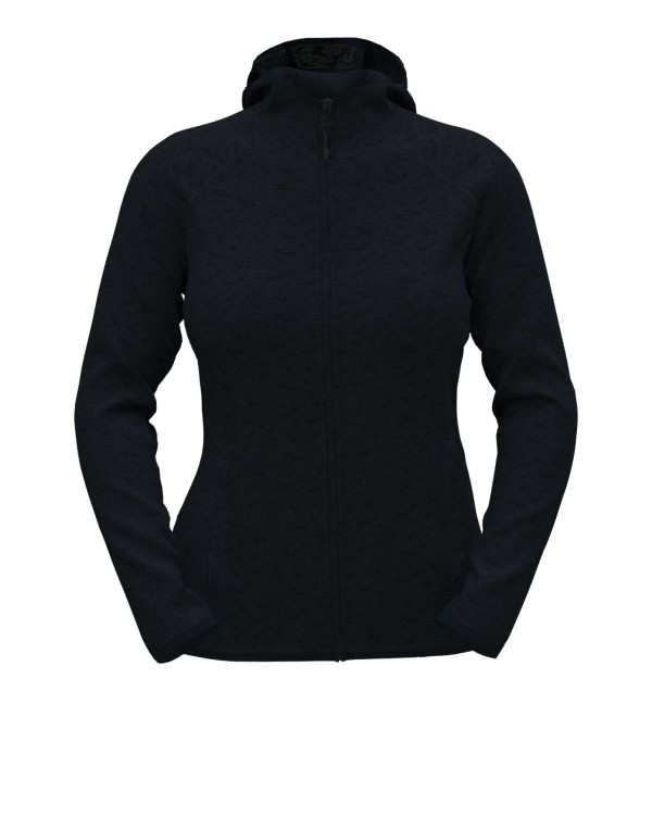 Lux Hooded Knit Fleece Jacket for women