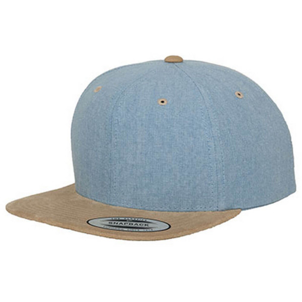 FX6089CH Chambray-Suede Snapback