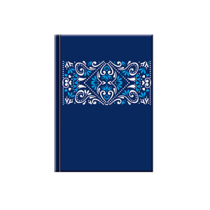 NOTES Mini FOLK ORNAMENT blue - Reklamnepredmety