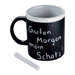 Triest mug with chalk - Reklamnepredmety