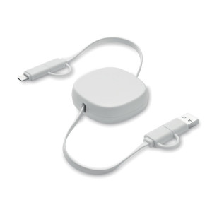 60W retractable cable LINEA - Reklamnepredmety