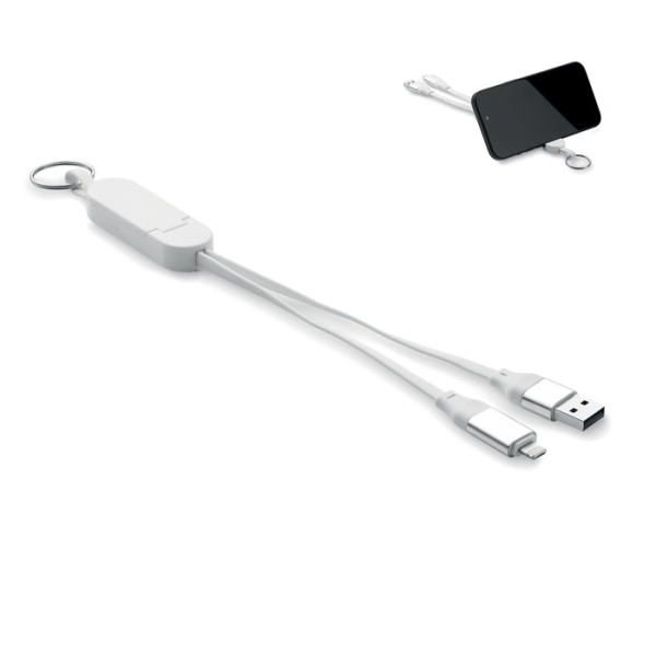 60W cable in recycled ABS casing with keyring CABO