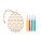 Wooden egg painting set DREGG - mo2501-40 - variant Mo MO2501-40