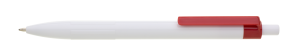 WHITE ballpoint pen plastic - Reklamnepredmety